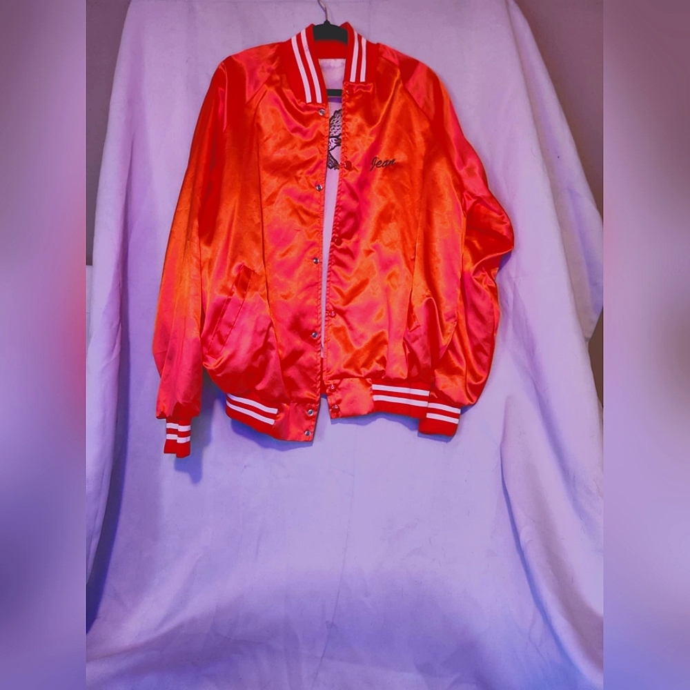 Orange 70s/80s windbreaker